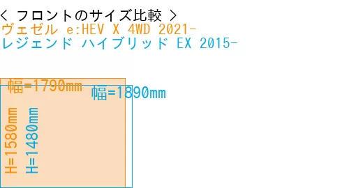 #ヴェゼル e:HEV X 4WD 2021- + レジェンド ハイブリッド EX 2015-